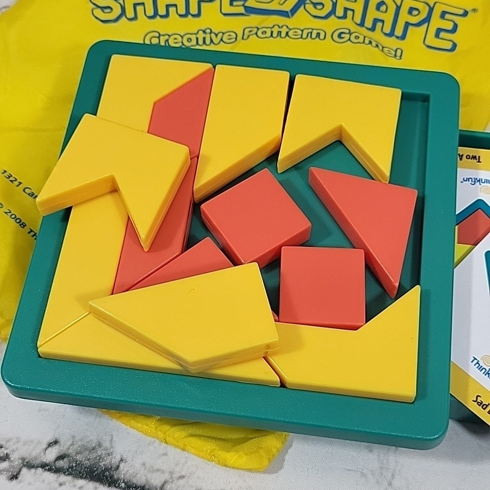 Shape By Shape Creative Pattern Tangram Puzzle Game ThinkFun 2008 - Picture 2 of 6